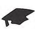 Mylar Shapes Grad Cap (5")